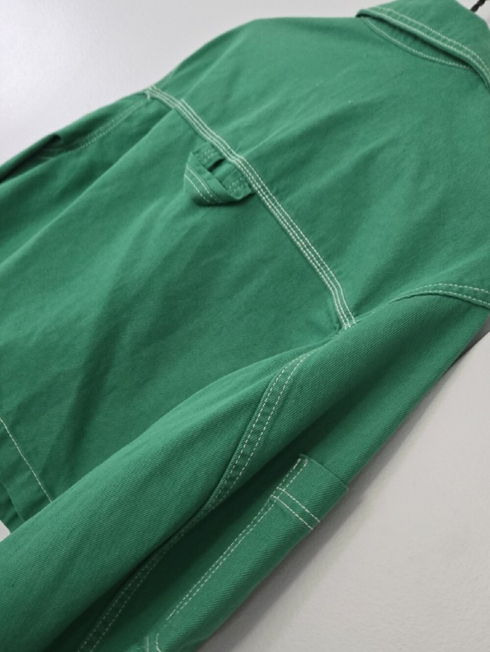 Bershka Emerald Green Cropped Button Jacket - Picture 8 of 8